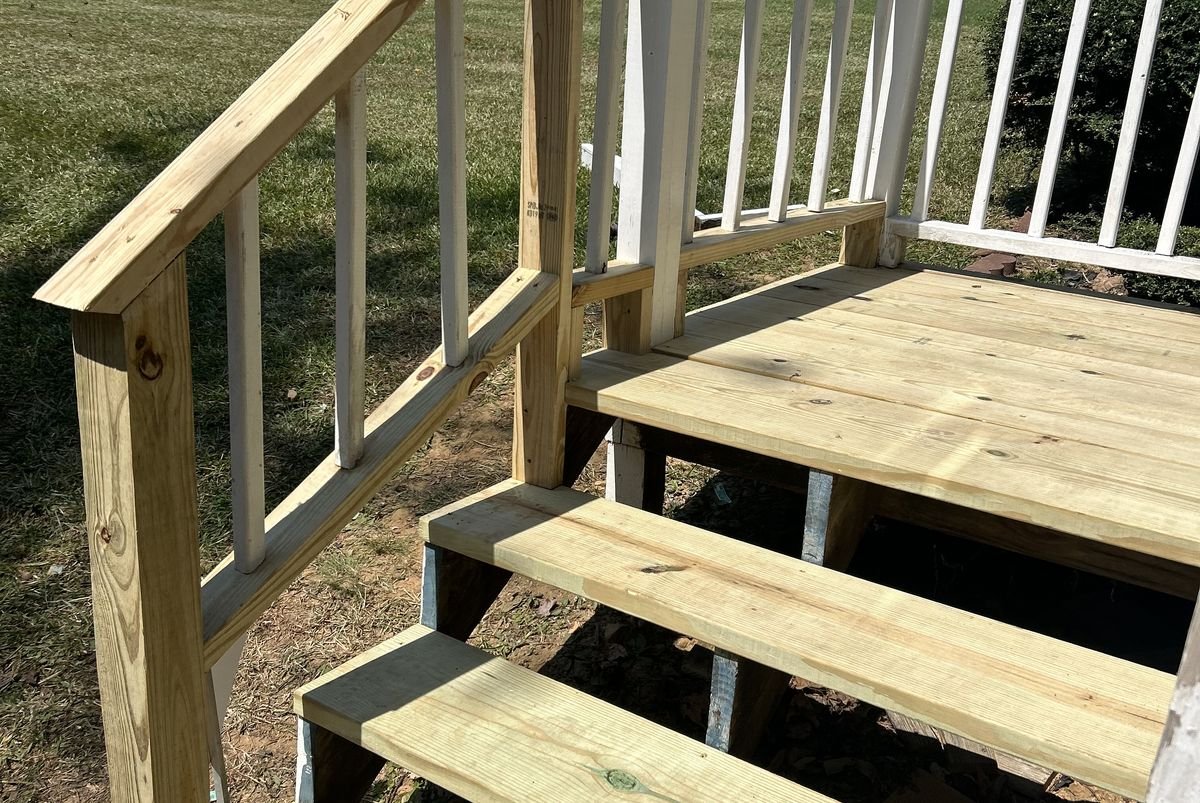 Custom wood deck